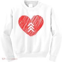 Down Syndrome Awareness Heart Kids Sweatshirt thumb 0