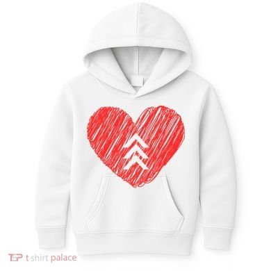 Down Syndrome Awareness Heart Kids Hoodie