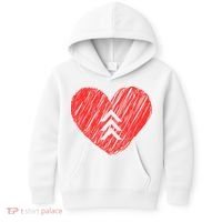 Down Syndrome Awareness Heart Kids Hoodie thumb 0