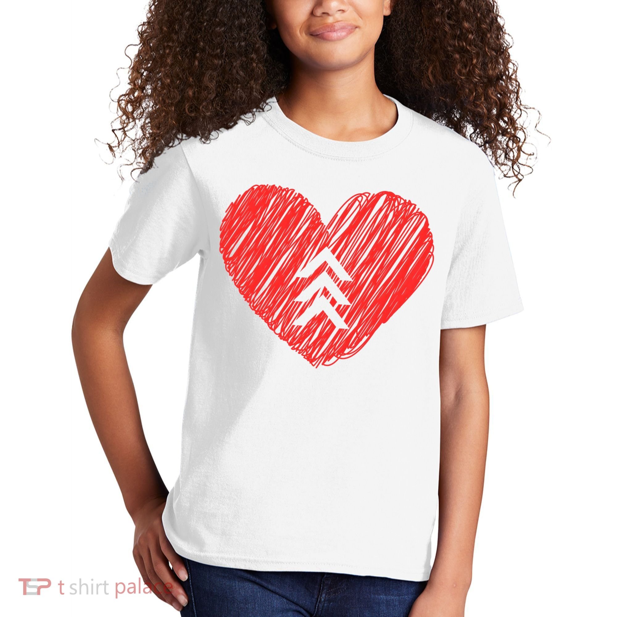 Down Syndrome Awareness Heart Kids T-Shirt