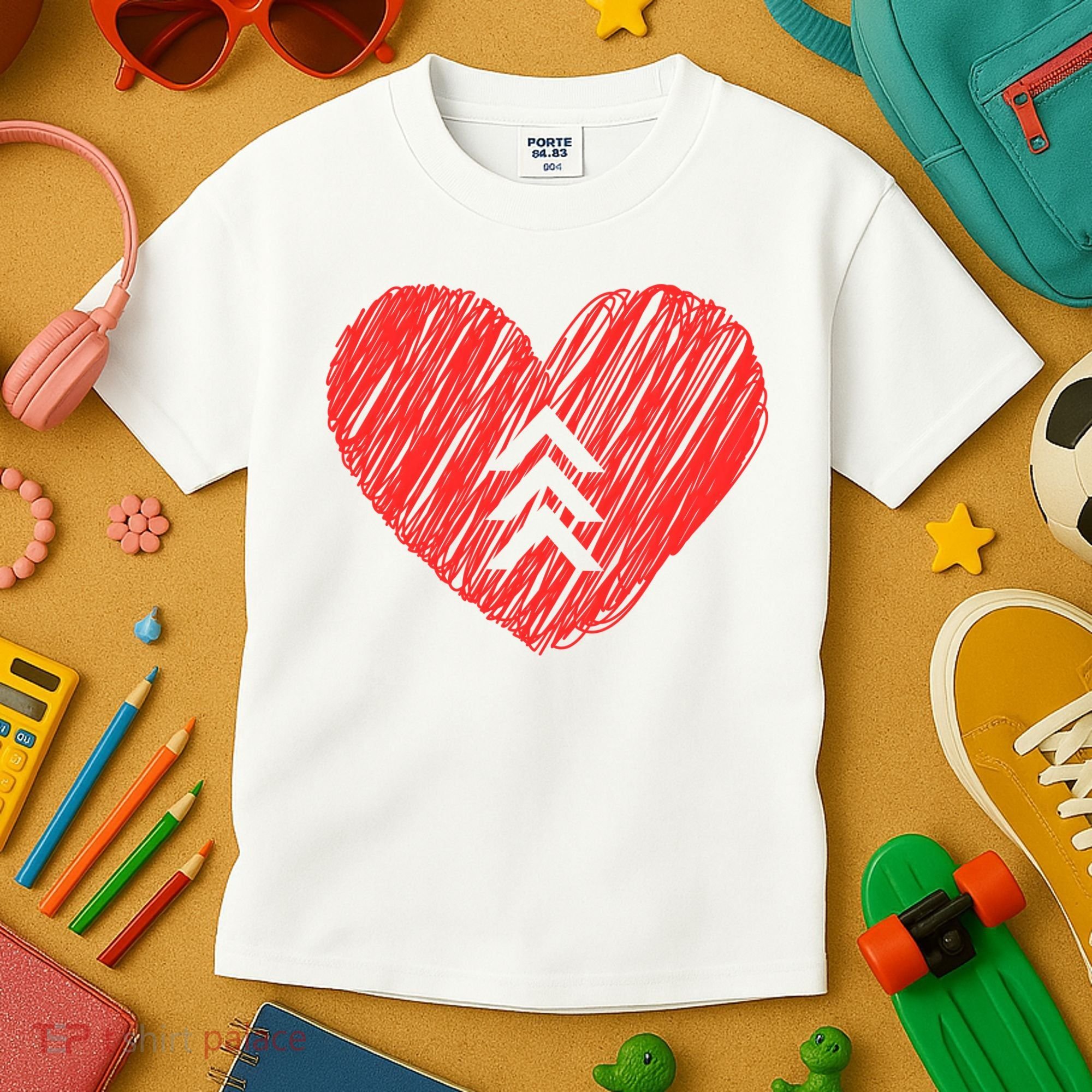 Down Syndrome Awareness Heart Kids T-Shirt