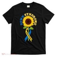 Down Syndrome Awareness Sunflower Ribbon T-Shirt thumb 0