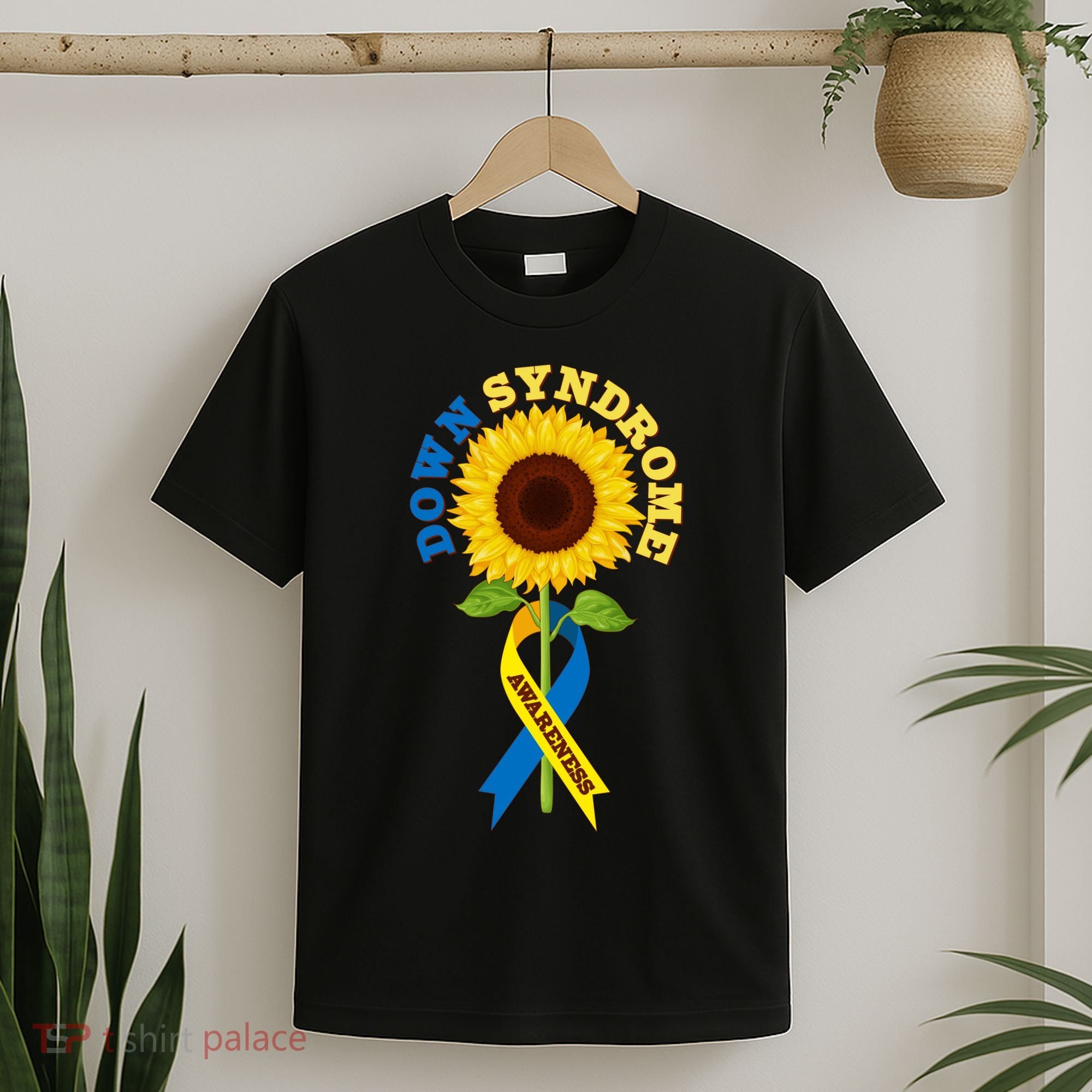 Down Syndrome Awareness Sunflower Ribbon T-Shirt