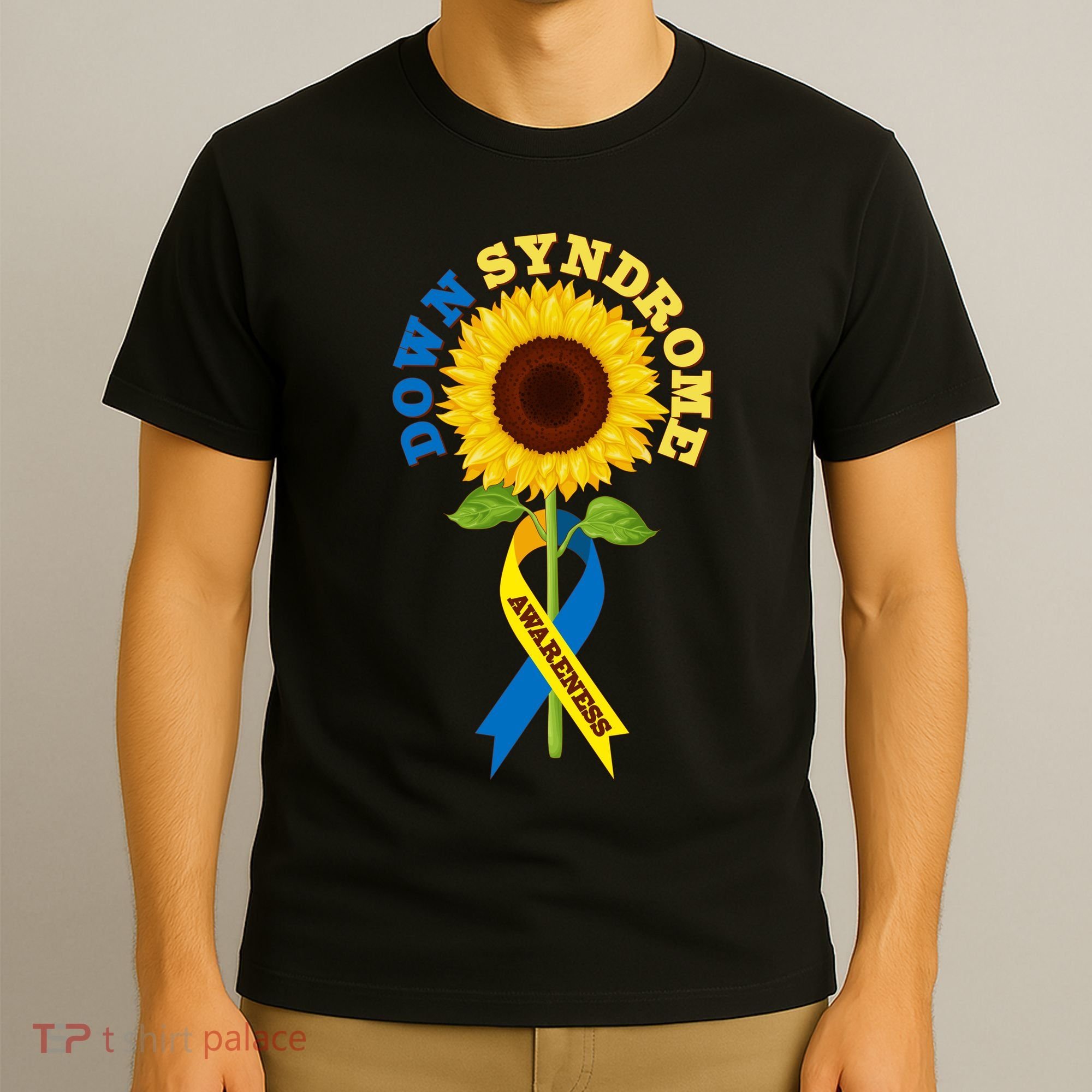 Down Syndrome Awareness Sunflower Ribbon T-Shirt