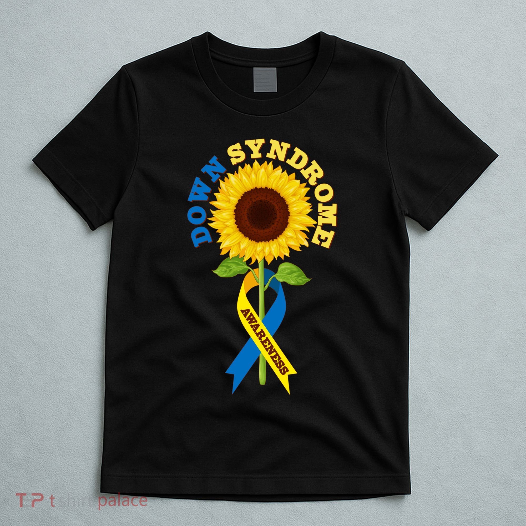 Down Syndrome Awareness Sunflower Ribbon T-Shirt