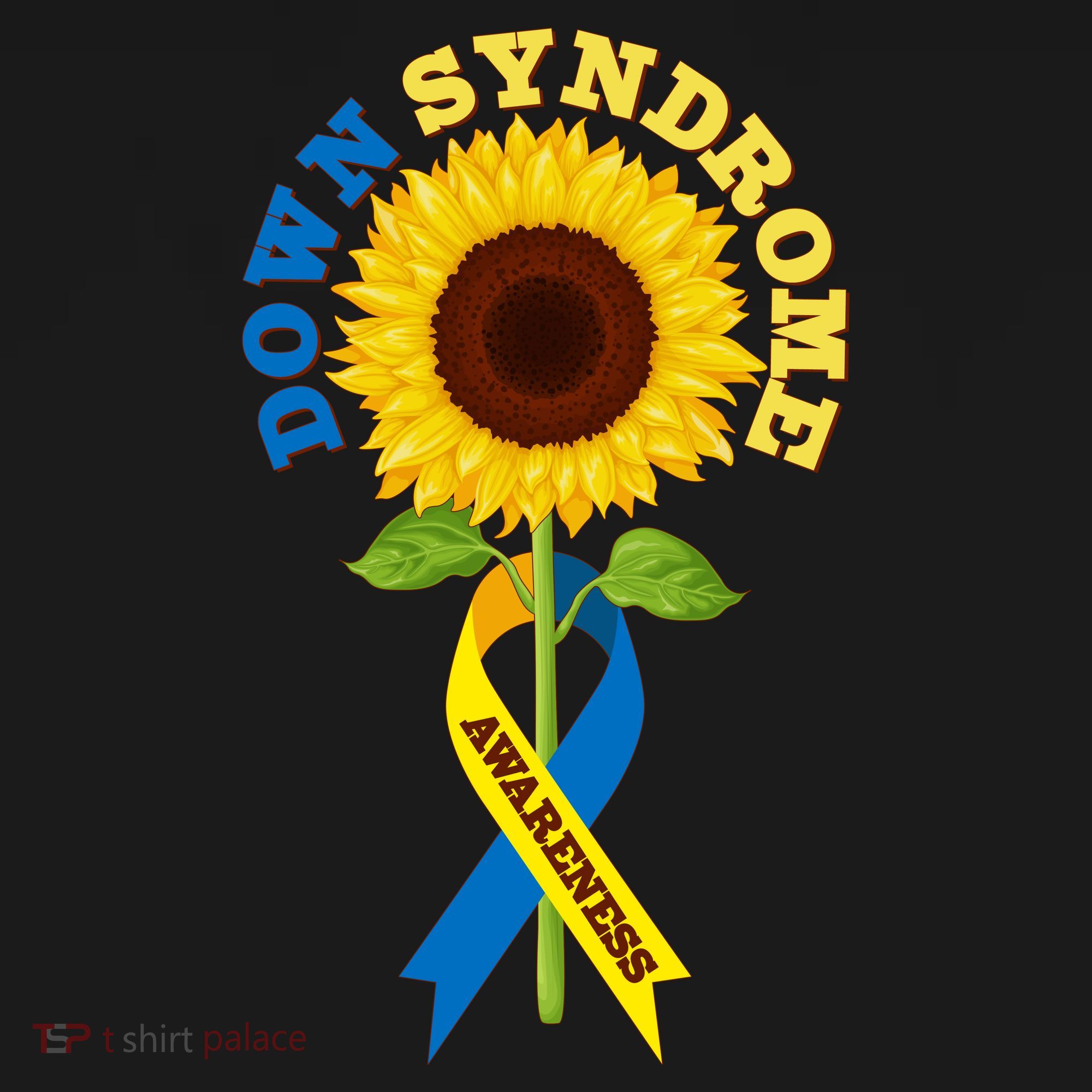 Down Syndrome Awareness Sunflower Ribbon T-Shirt