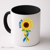 Down Syndrome Awareness Sunflower Ribbon Coffee Mug thumb 0