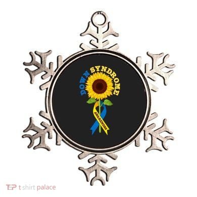 Down Syndrome Awareness Sunflower Ribbon Ornament