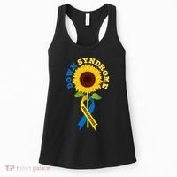 Down Syndrome Awareness Sunflower Ribbon Women's Tank Top thumb 0