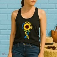 Down Syndrome Awareness Sunflower Ribbon Women's Tank Top thumb 2
