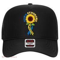 Down Syndrome Awareness Sunflower Ribbon Hat thumb 0