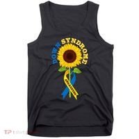 Down Syndrome Awareness Sunflower Ribbon Tank Top thumb 0