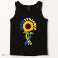 Down Syndrome Awareness Sunflower Ribbon Tank Top thumb 2