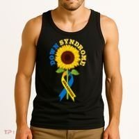Down Syndrome Awareness Sunflower Ribbon Tank Top thumb 3
