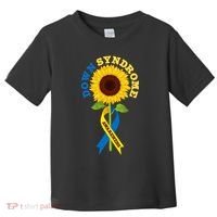 Down Syndrome Awareness Sunflower Ribbon Toddler T-Shirt thumb 0