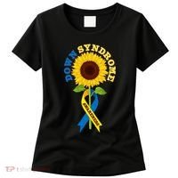 Down Syndrome Awareness Sunflower Ribbon Women's T-Shirt thumb 0