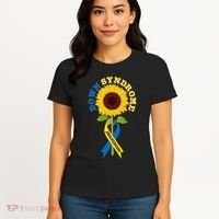 Down Syndrome Awareness Sunflower Ribbon Women's T-Shirt thumb 4