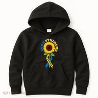 Down Syndrome Awareness Sunflower Ribbon Kids Hoodie thumb 0