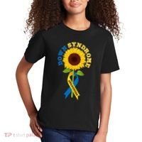 Down Syndrome Awareness Sunflower Ribbon Kids T-Shirt thumb 2
