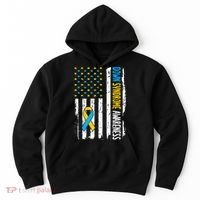 Down Syndrome Awareness American Flag T21 Down Syndrome Hoodie thumb 0