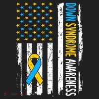 Down Syndrome Awareness American Flag T21 Down Syndrome Beanie thumb 2