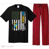 Down Syndrome Awareness American Flag T21 Down Syndrome Pajama Set thumb 0