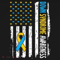 Down Syndrome Awareness American Flag T21 Down Syndrome Women's Tank Top thumb 5