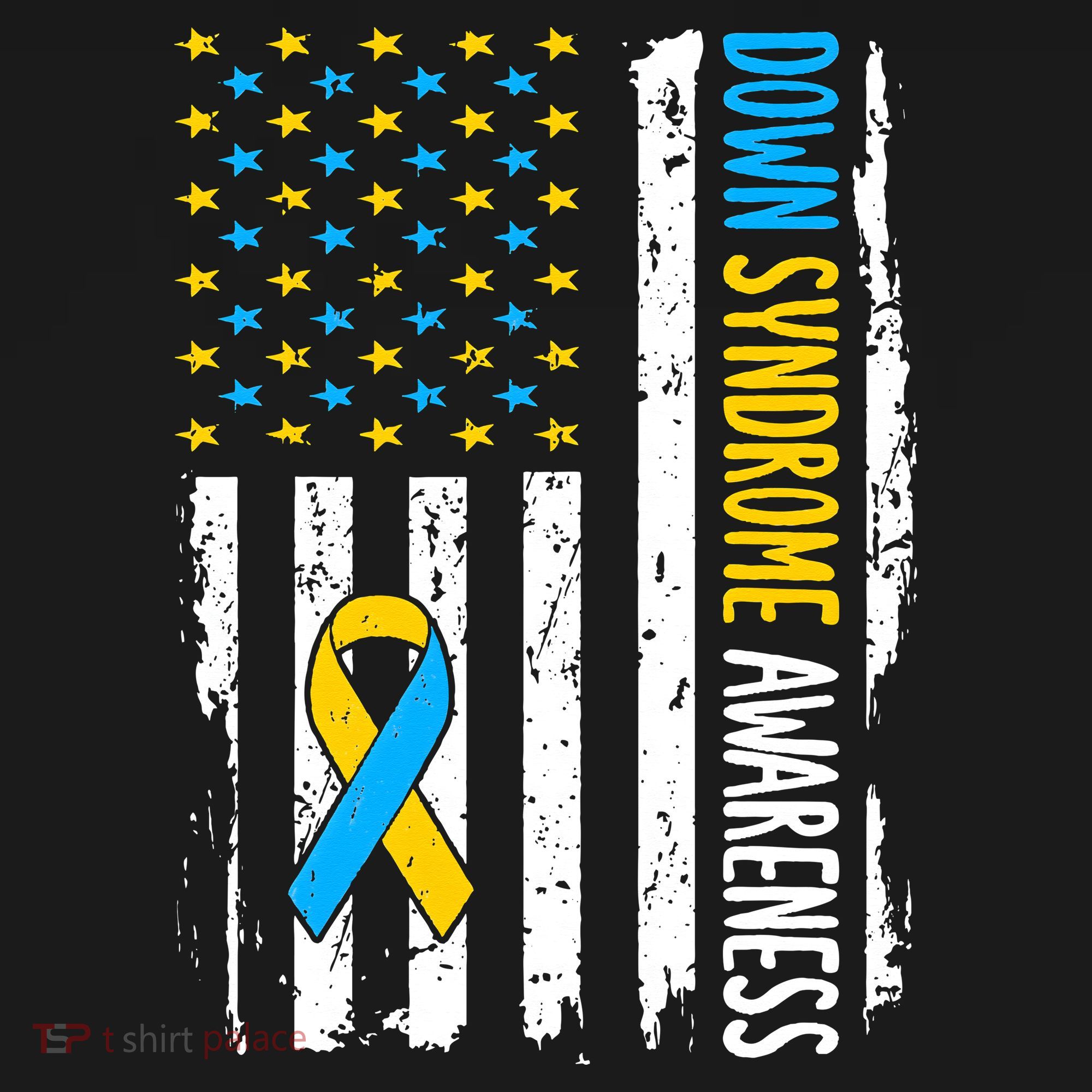 Down Syndrome Awareness American Flag T21 Down Syndrome Women's Tank Top