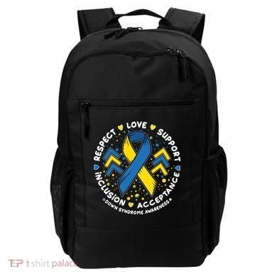 Down Syndrome Awareness Respect Love Support Inclusion Acceptance Backpack