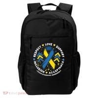 Down Syndrome Awareness Respect Love Support Inclusion Acceptance Backpack thumb 0