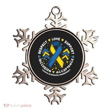 Down Syndrome Awareness Respect Love Support Inclusion Acceptance Ornament