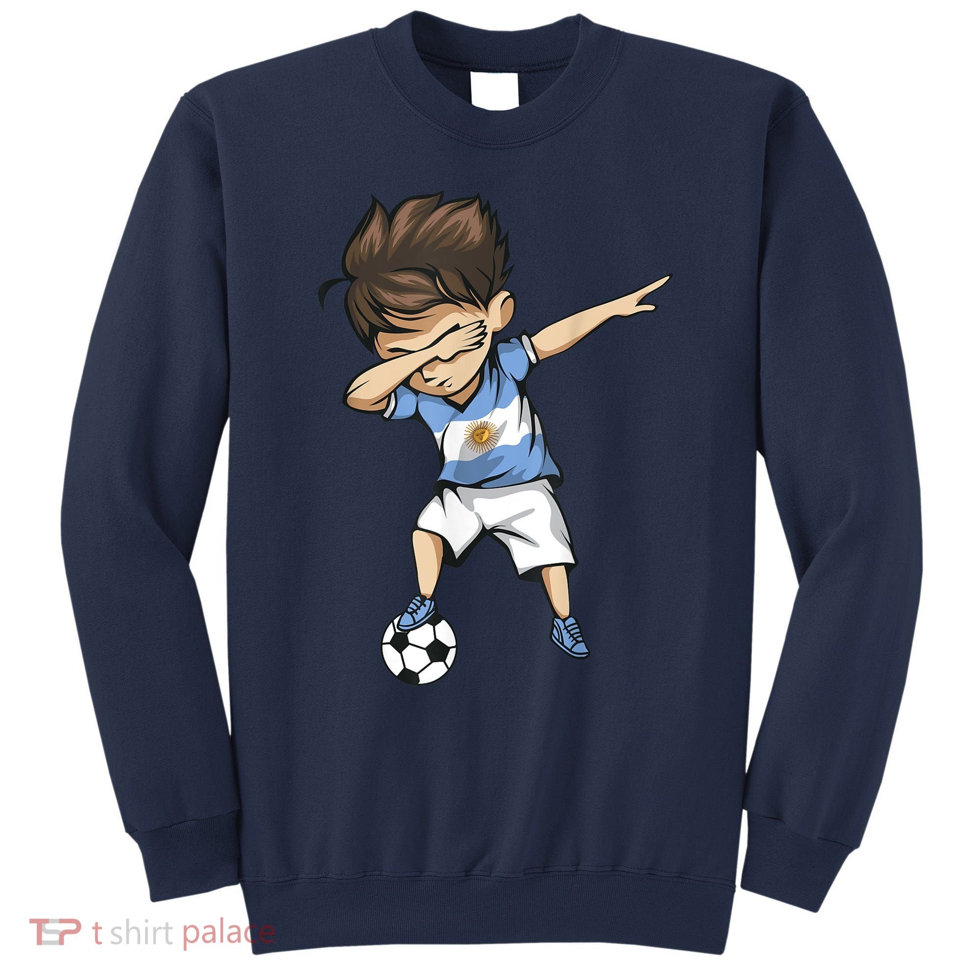 Dabbing Soccer Argentina Jersey Shirt - Argentinian Football Sweatshirt
