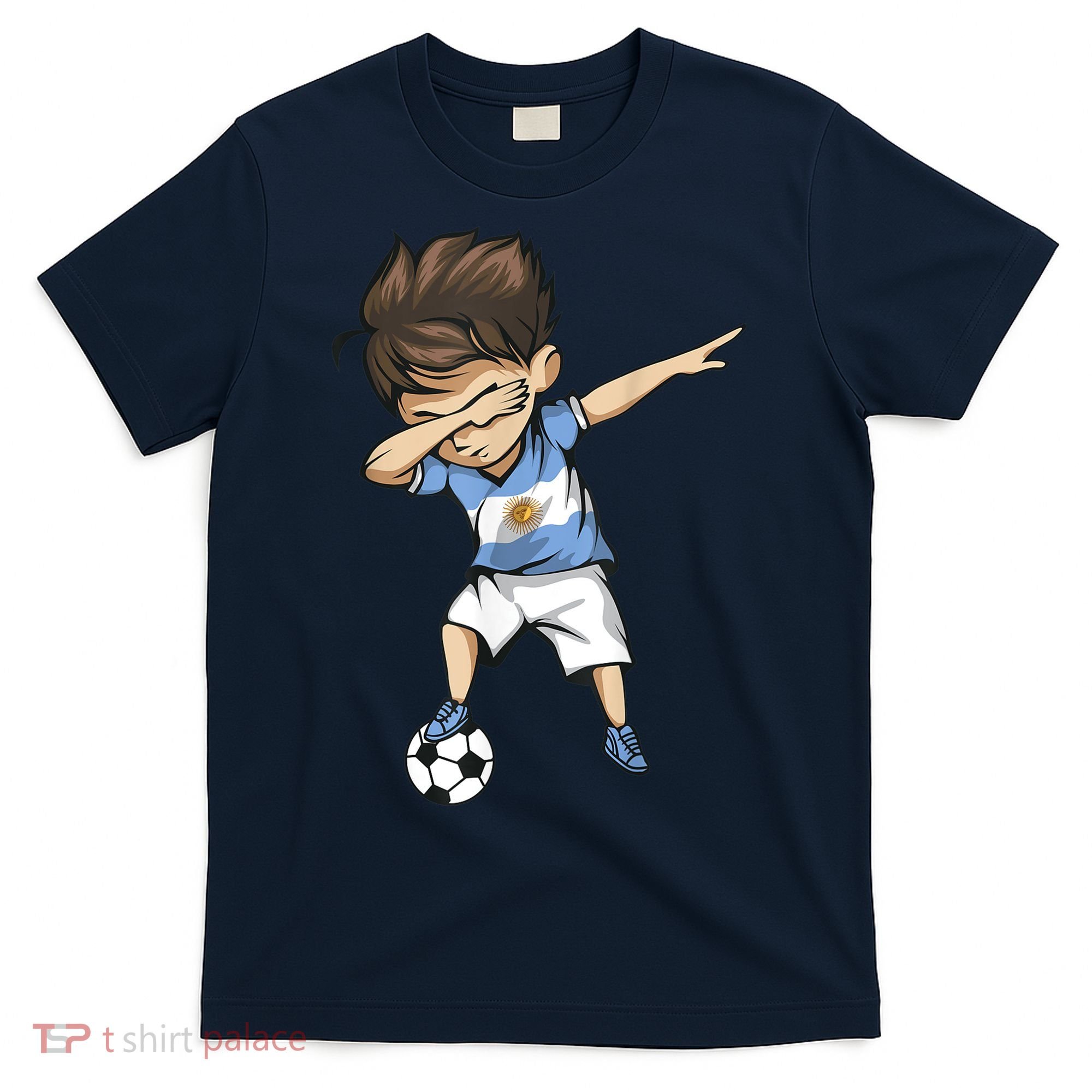 Dabbing Soccer Argentina Jersey Shirt - Argentinian Football T-Shirt