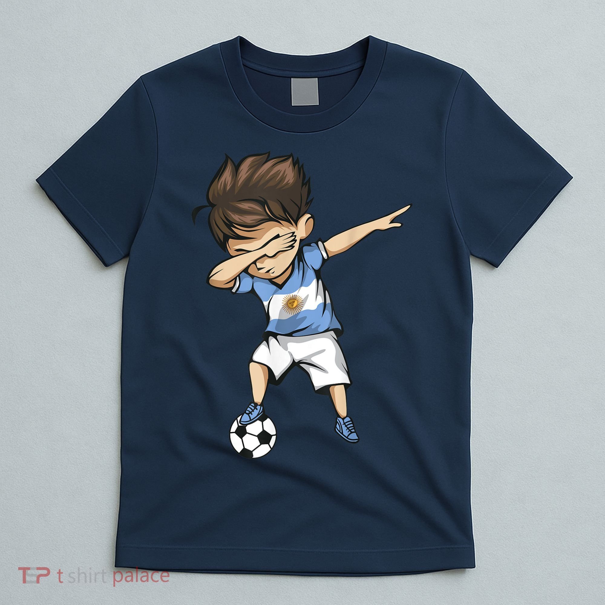 Dabbing Soccer Argentina Jersey Shirt - Argentinian Football T-Shirt