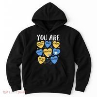 Down Syndrome Awareness Positive Candy Heart  Hoodie thumb 0