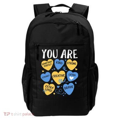 Down Syndrome Awareness Positive Candy Heart  Backpack