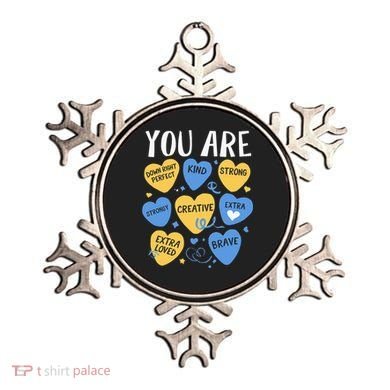 Down Syndrome Awareness Positive Candy Heart  Ornament