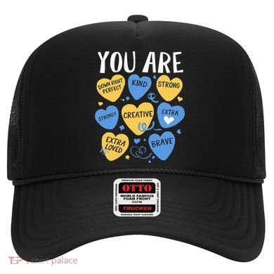Down Syndrome Awareness Positive Candy Heart  Hat