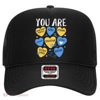 Down Syndrome Awareness Positive Candy Heart  Hat thumb 0