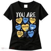 Down Syndrome Awareness Positive Candy Heart  Women's T-Shirt thumb 0