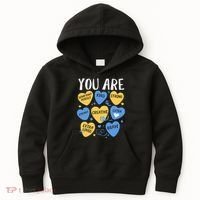 Down Syndrome Awareness Positive Candy Heart  Kids Hoodie thumb 0