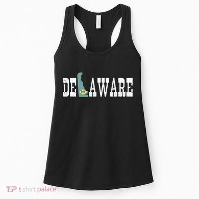 Delaware State And Delaware Flag With Pride For Delaware Women's Tank Top
