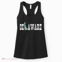 Delaware State And Delaware Flag With Pride For Delaware Women's Tank Top thumb 0