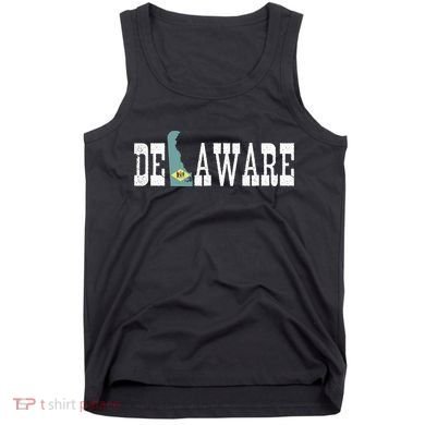Delaware State And Delaware Flag With Pride For Delaware Tank Top