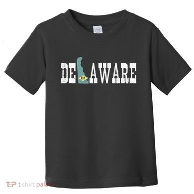 Delaware State And Delaware Flag With Pride For Delaware Toddler T-Shirt