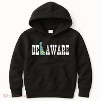 Delaware State And Delaware Flag With Pride For Delaware Kids Hoodie thumb 0