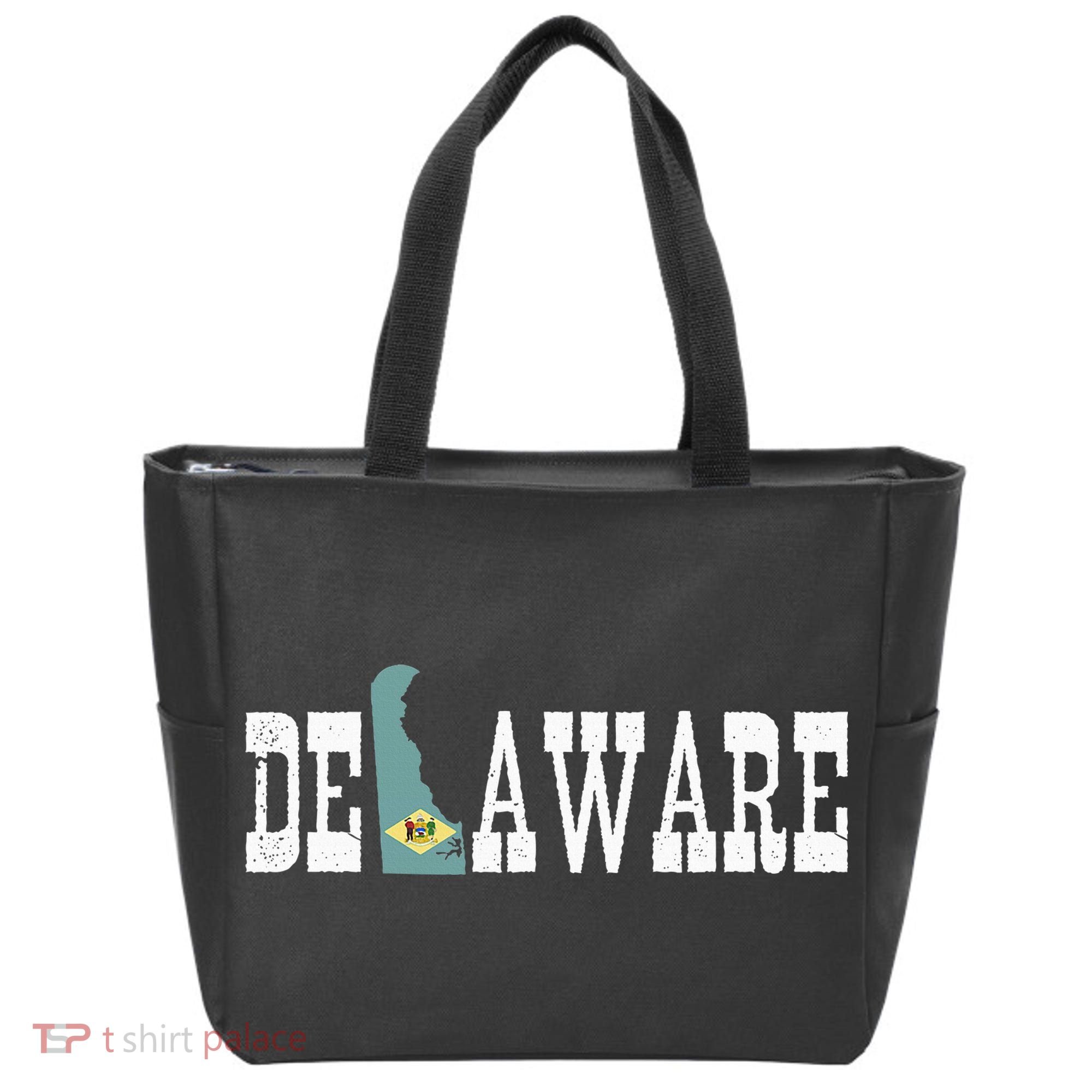 Delaware State And Delaware Flag With Pride For Delaware Tote Bag