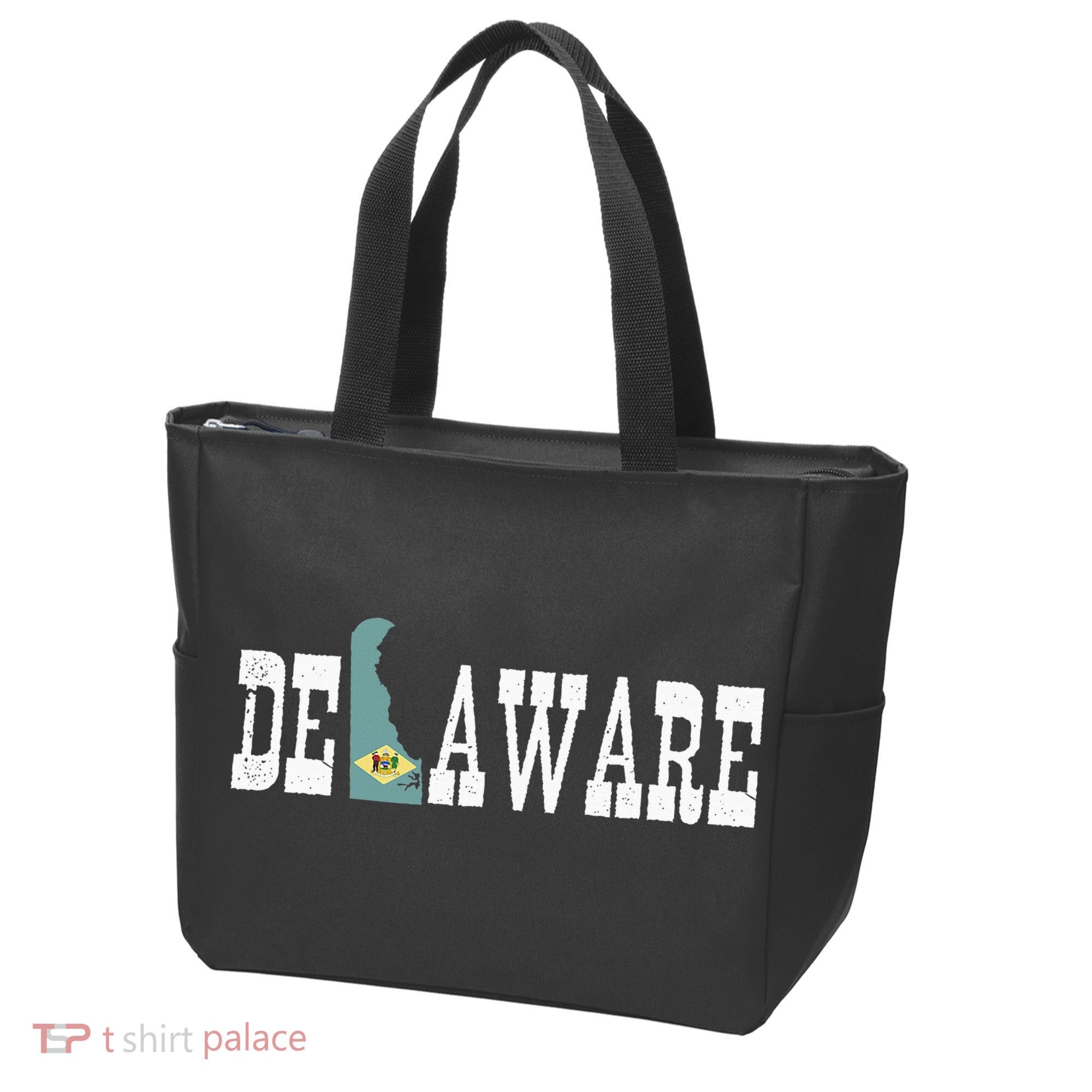 Delaware State And Delaware Flag With Pride For Delaware Tote Bag