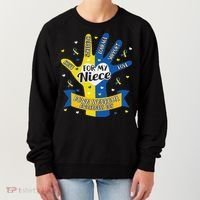 Down Syndrome Aunt Uncle Niece Love Awareness Gift Women's Sweatshirt thumb 0