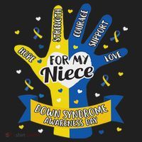 Down Syndrome Aunt Uncle Niece Love Awareness Gift Women's Sweatshirt thumb 2